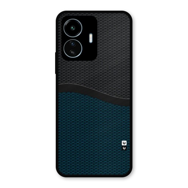 Classy Rugged Bicolor Metal Back Case for vivo iQOO Z6 Lite 5G