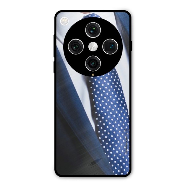 Classy Tie Metal Back Case for Oppo Find X8 Pro