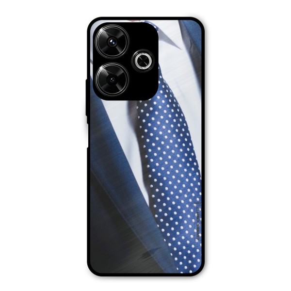 Classy Tie Metal Back Case for Poco M6 Plus