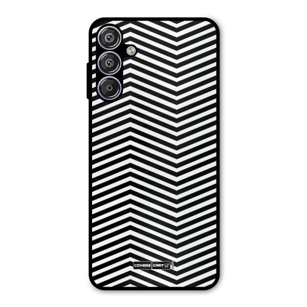 Classy Zig Zag Metal Back Case for Galaxy F15