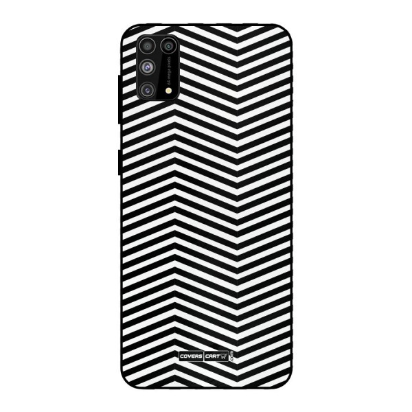 Classy Zig Zag Metal Back Case for Galaxy F41