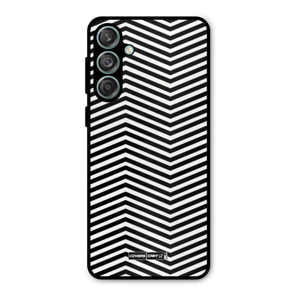 Classy Zig Zag Metal Back Case for Galaxy M55 5G