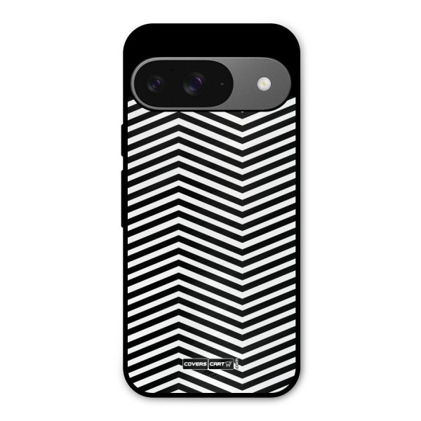Classy Zig Zag Metal Back Case for Google Pixel 9