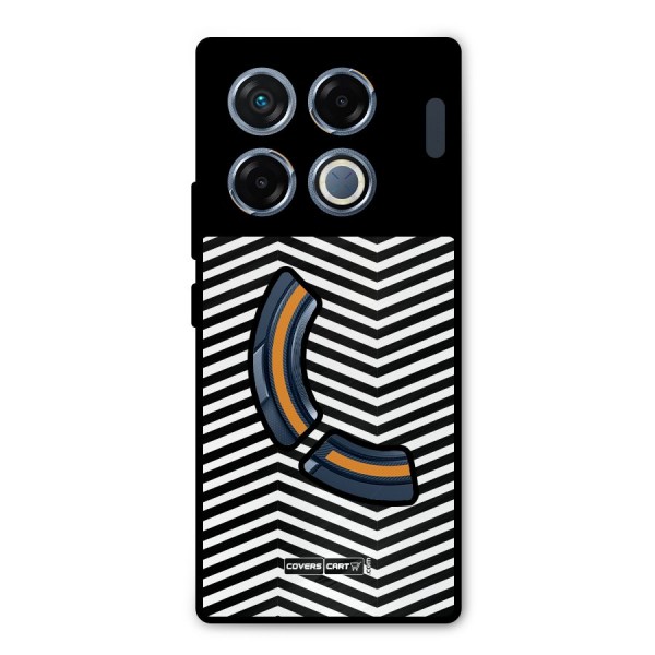 Classy Zig Zag Metal Back Case for Infinix GT 20 Pro