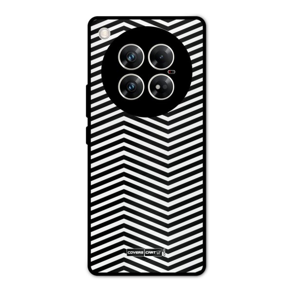 Classy Zig Zag Metal Back Case for Infinix Zero 40 5G