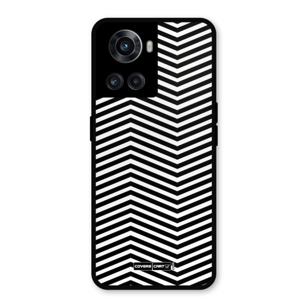 Classy Zig Zag Metal Back Case for OnePlus 10R