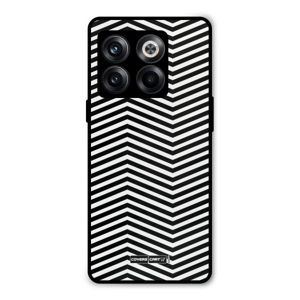 Classy Zig Zag Metal Back Case for OnePlus 10T
