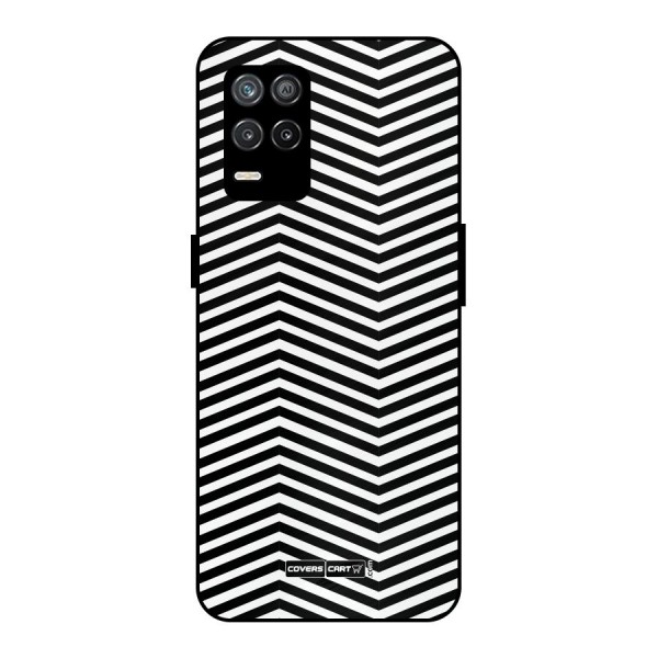 Classy Zig Zag Metal Back Case for Realme 9 5G