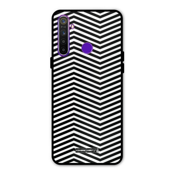 Classy Zig Zag Metal Back Case for Realme Narzo 10