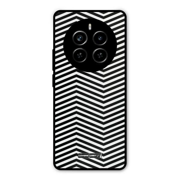 Classy Zig Zag Metal Back Case for Realme P1 Pro