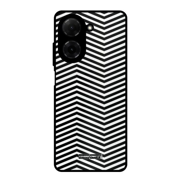 Classy Zig Zag Metal Back Case for Redmi A5 4G
