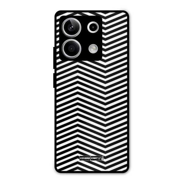 Classy Zig Zag Metal Back Case for Redmi Note 13 5G