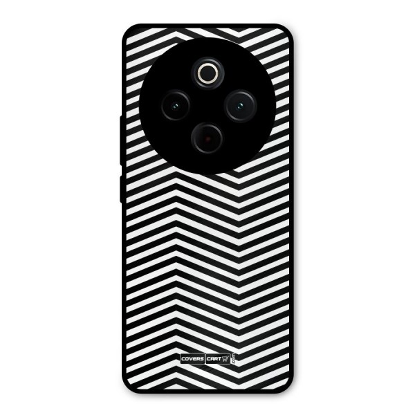 Classy Zig Zag Metal Back Case for Vivo T4