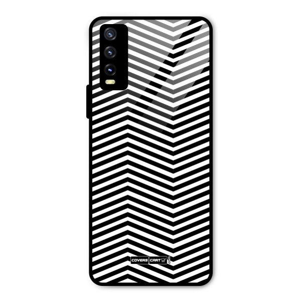 Classy Zig Zag Metal Back Case for Vivo Y20i
