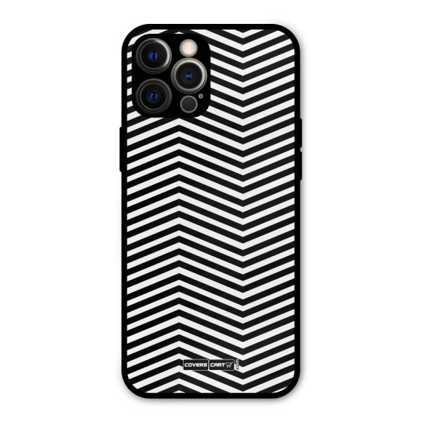 Classy Zig Zag Metal Back Case for iPhone 12 Pro Max