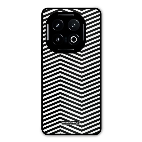 Classy Zig Zag Metal Back Case for iQOO 13