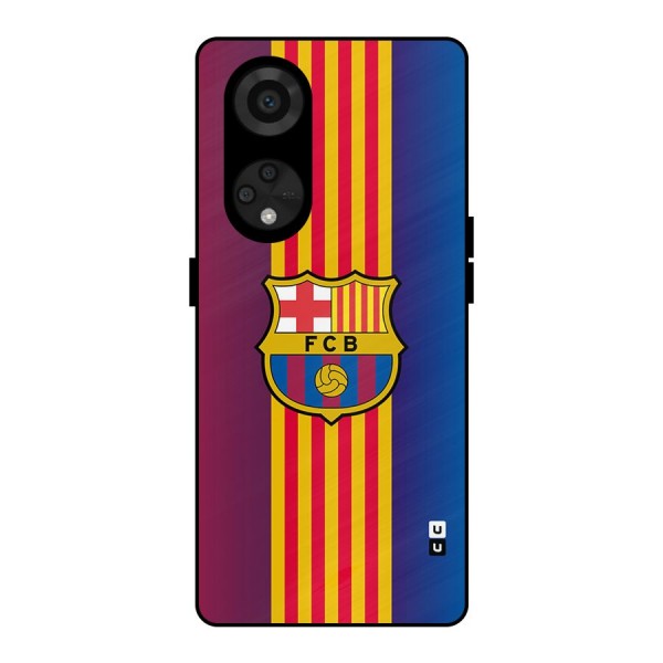 Club Barcelona Metal Back Case for Reno8 T 5G