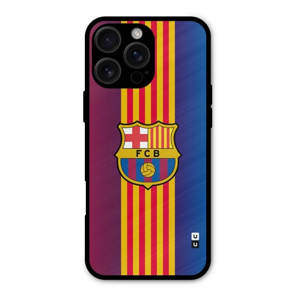 Club Barcelona Metal Back Case for iPhone 16 Pro Max
