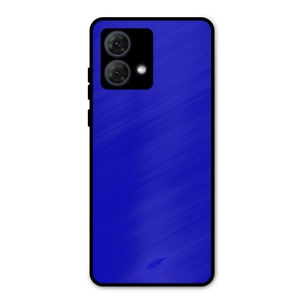 Cobalt Blue Metal Back Case for Moto G84