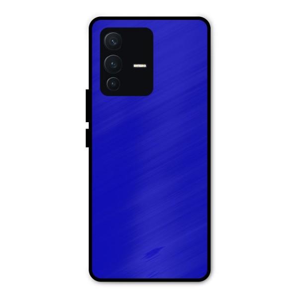 Cobalt Blue Metal Back Case for Vivo V23 Pro