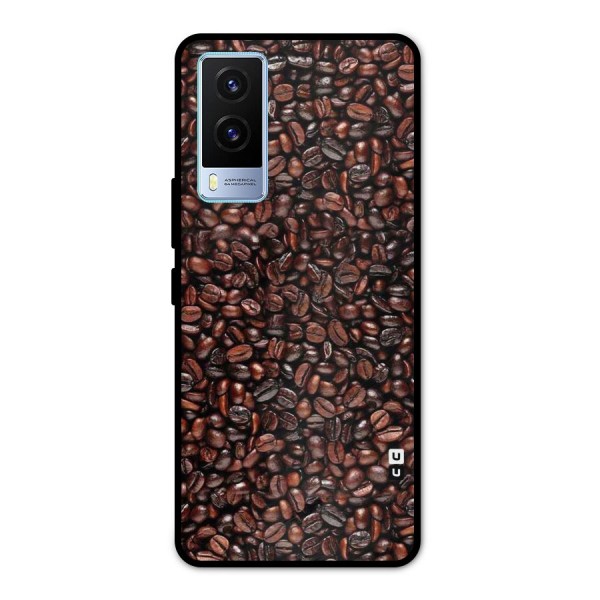Cocoa Beans Metal Back Case for Vivo V21e 5G