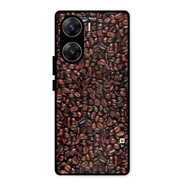 Cocoa Beans Metal Back Case for Vivo V29e