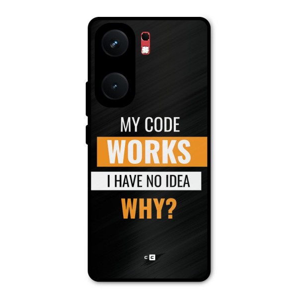 Coders Thought Metal Back Case for iQOO Neo 9 Pro
