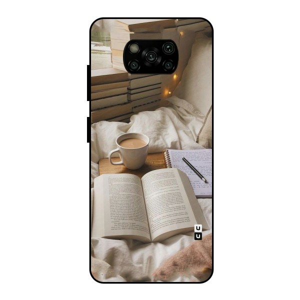 Coffee And Books Metal Back Case for Poco X3