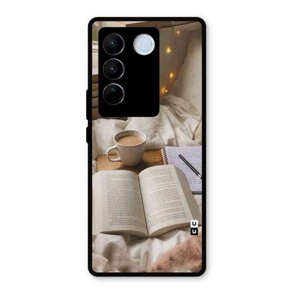 Coffee And Books Metal Back Case for Vivo V27