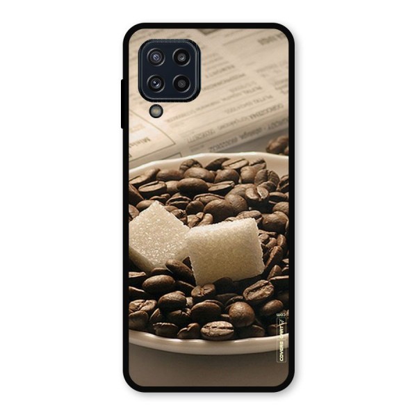 Coffee And Sugar Cubes Metal Back Case for Galaxy M32