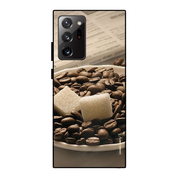Coffee And Sugar Cubes Metal Back Case for Galaxy Note 20 Ultra