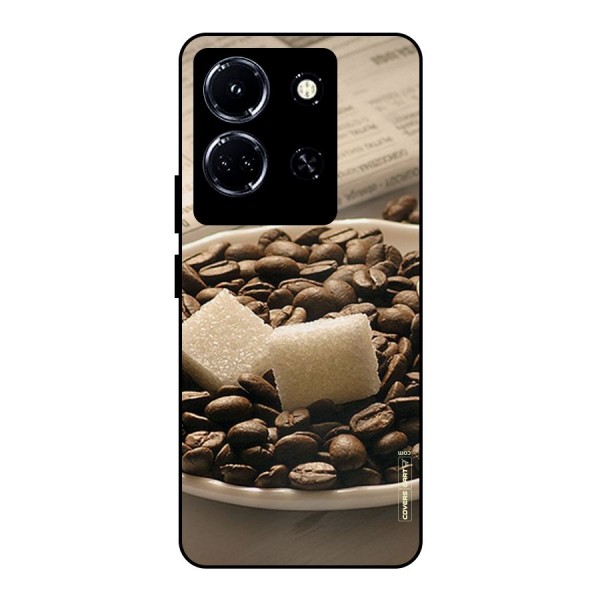 Coffee And Sugar Cubes Metal Back Case for Infinix Note 30 5G