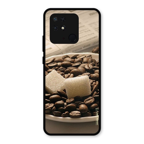 Coffee And Sugar Cubes Metal Back Case for Redmi 10 Power