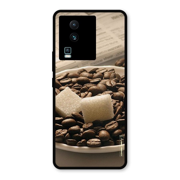 Coffee And Sugar Cubes Metal Back Case for iQOO Neo 7 Pro