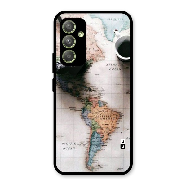 Coffee And Travel Glass Back Case for Galaxy A54
