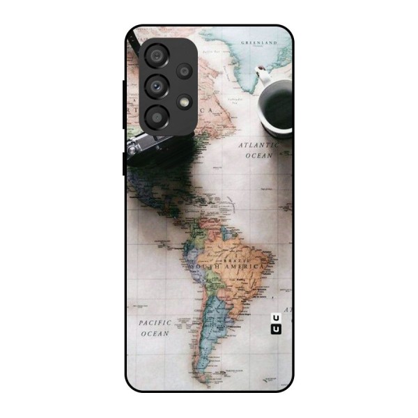 Coffee And Travel Metal Back Case for Galaxy A33 5G