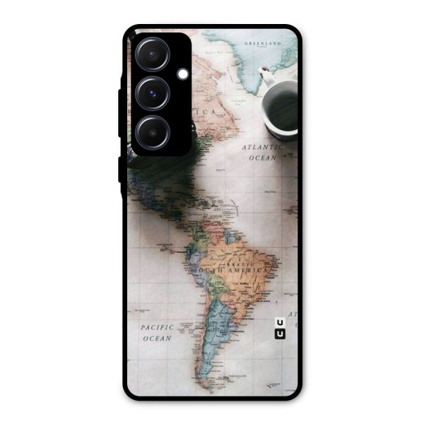 Coffee And Travel Metal Back Case for Galaxy A55