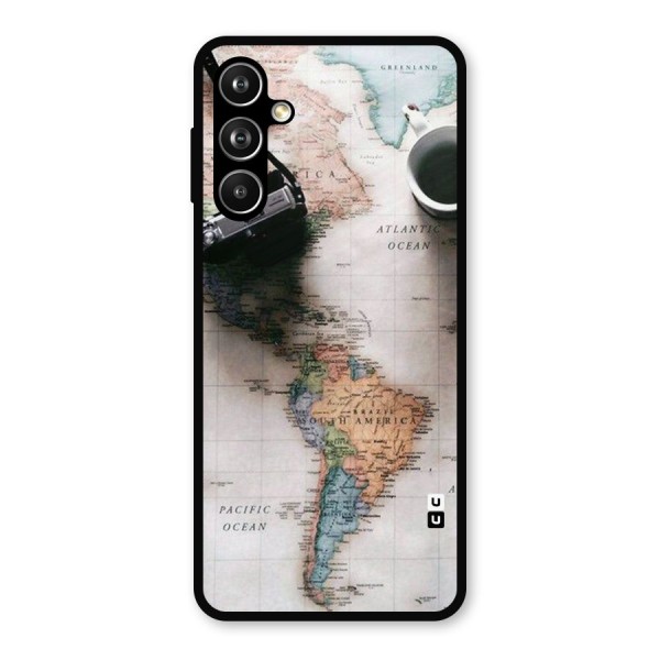 Coffee And Travel Metal Back Case for Galaxy F54