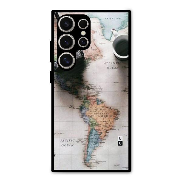 Coffee And Travel Metal Back Case for Galaxy S24 Ultra