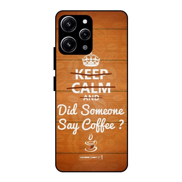 Coffee Ardour Glass Back Case for Redmi 12 4G
