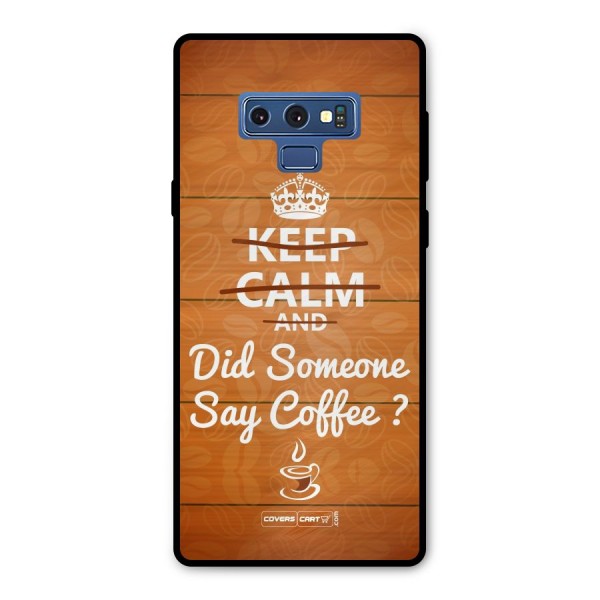 Coffee Ardour Metal Back Case for Galaxy Note 9