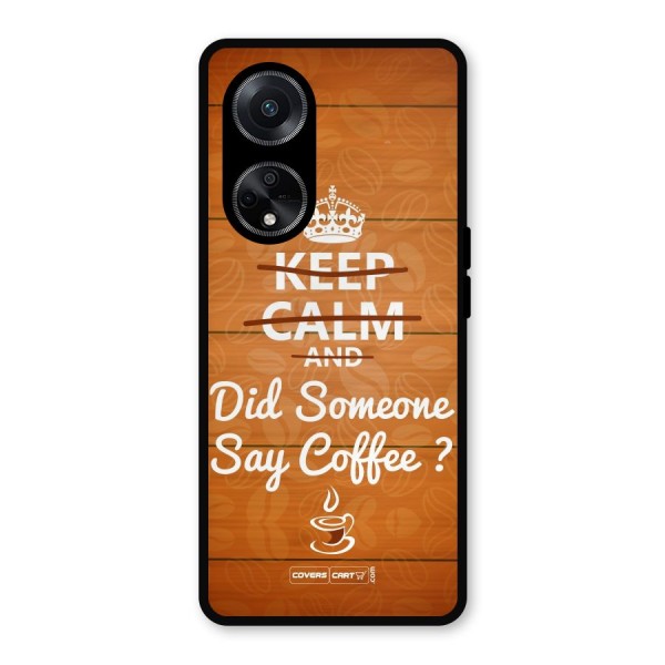Coffee Ardour Metal Back Case for Oppo F23