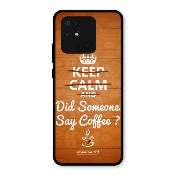 Coffee Ardour Metal Back Case for Redmi 10 Power