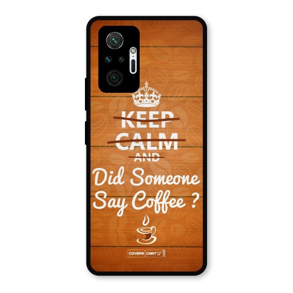 Coffee Ardour Metal Back Case for Redmi Note 10 Pro Max