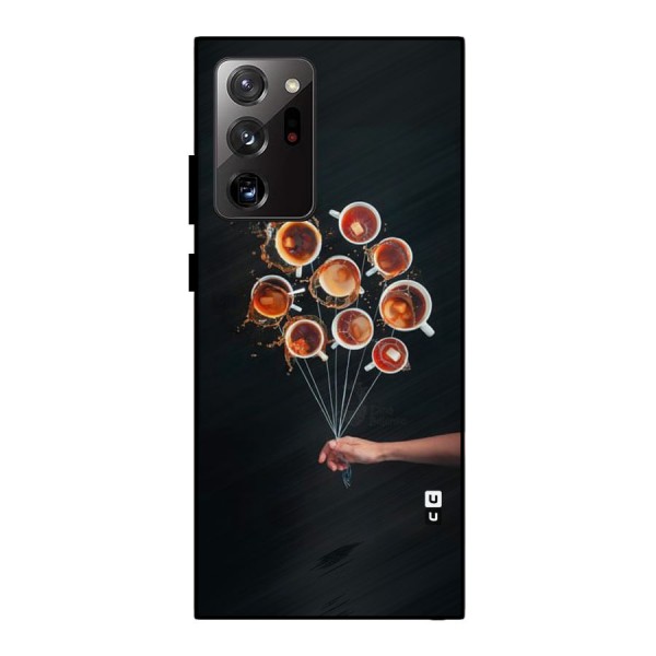 Coffee Balloon Metal Back Case for Galaxy Note 20 Ultra 5G