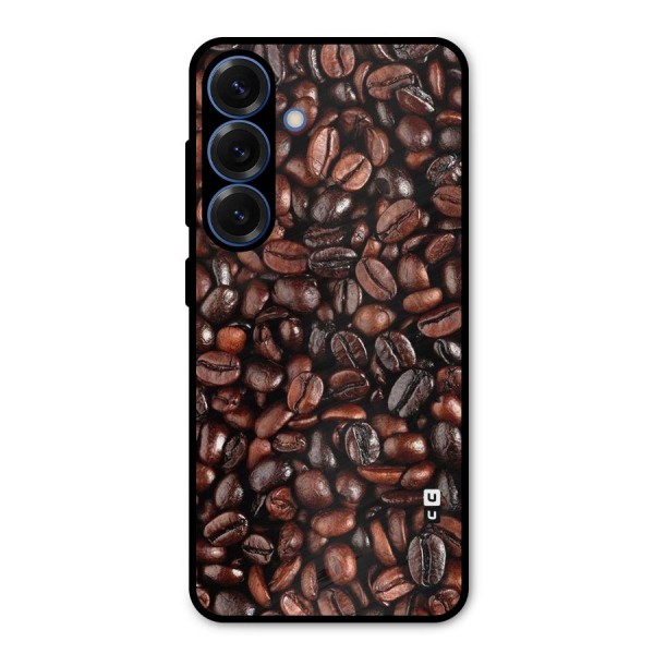 Coffee Beans Texture Metal Back Case for Galaxy S25