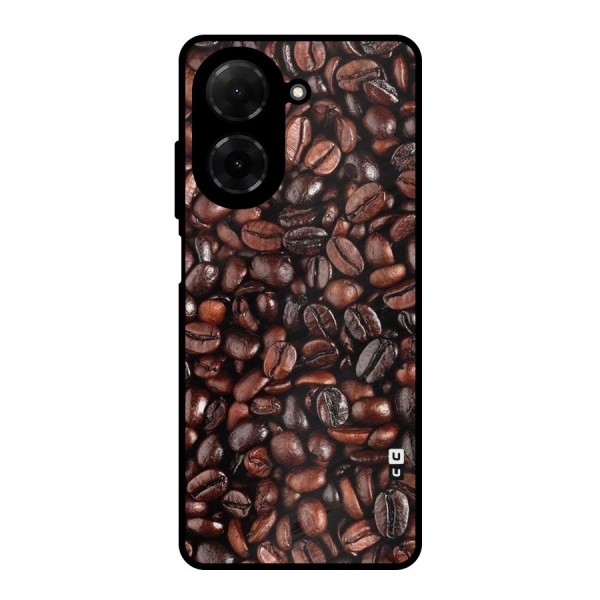 Coffee Beans Texture Metal Back Case for Poco C71