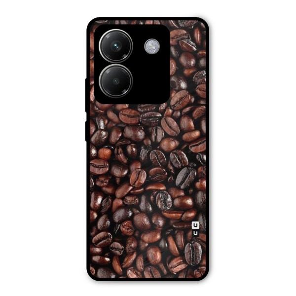 Coffee Beans Texture Metal Back Case for Poco M7 Pro 5G