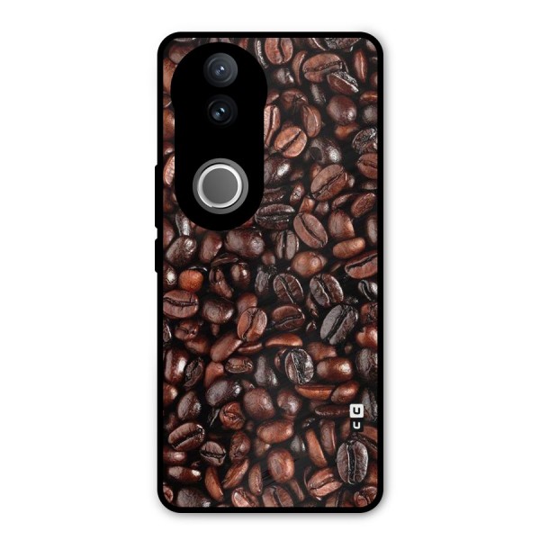 Coffee Beans Texture Metal Back Case for Vivo V50e