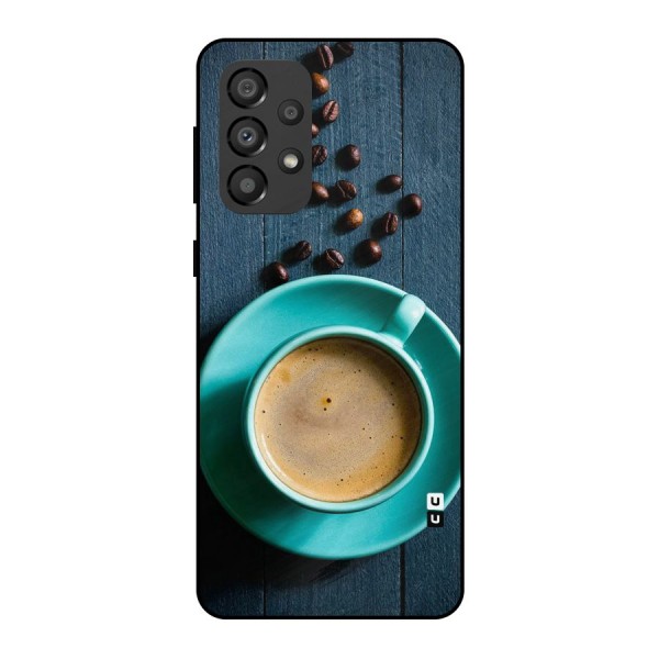 Coffee Beans and Cup Metal Back Case for Galaxy A33 5G